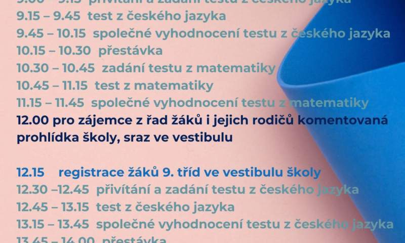 přijímací zkoušky nanečisto 