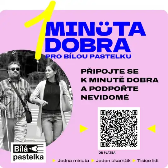 bílá pastelka